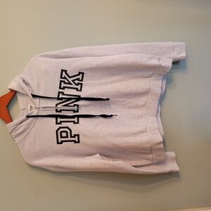 PINK Victoria's Secret Light Gray Hoodie